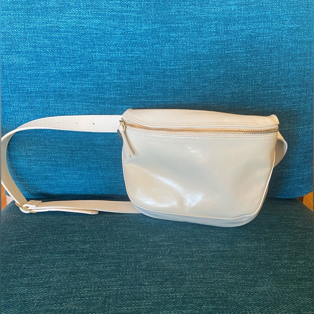 Clare V White Belt Bag/crossbod